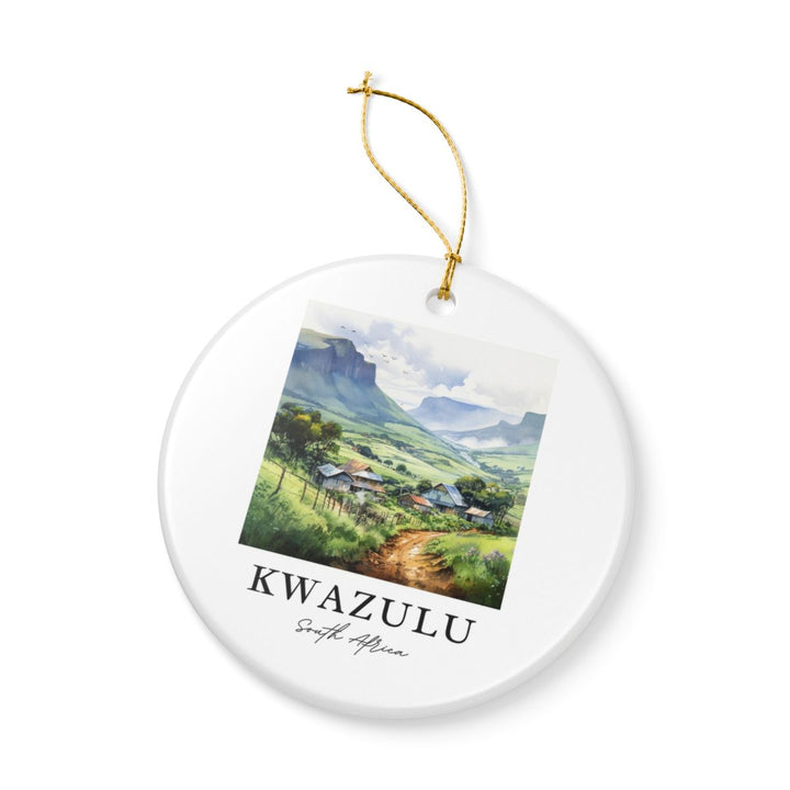 Kwazulu Natal South Africa Ornament: Unique Kwazulu Natal Souvenir, Kwazulu Natal South Africa Xmas Decor, and Authentic Kwazulu Natal Gift