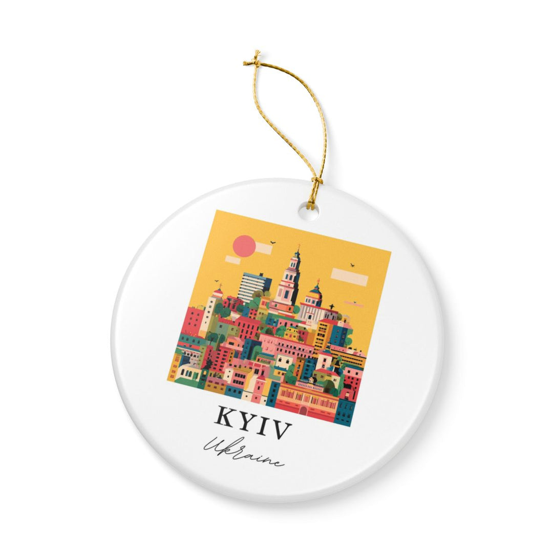 Kyiv Ukraine Ornament: Unique Kyiv Souvenir, Kyiv Ukraine Xmas Decor, and Authentic Kyiv Gift
