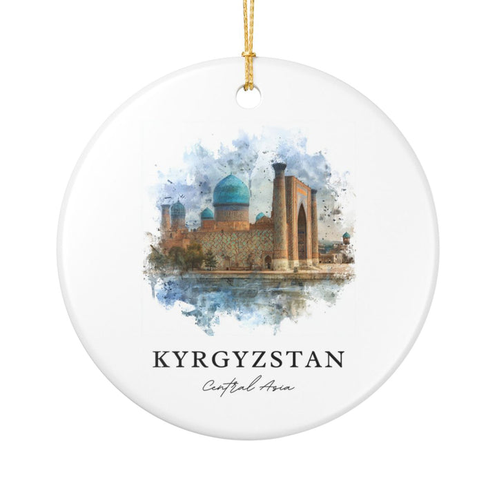 Kyrgyzstan Ornament: Unique Kyrgyzstan Souvenir, Kyrgyzstan Xmas Decor, and Authentic Kyrgyzstan Gift