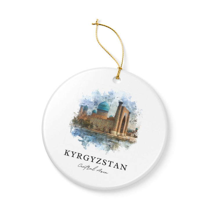 Kyrgyzstan Ornament: Unique Kyrgyzstan Souvenir, Kyrgyzstan Xmas Decor, and Authentic Kyrgyzstan Gift