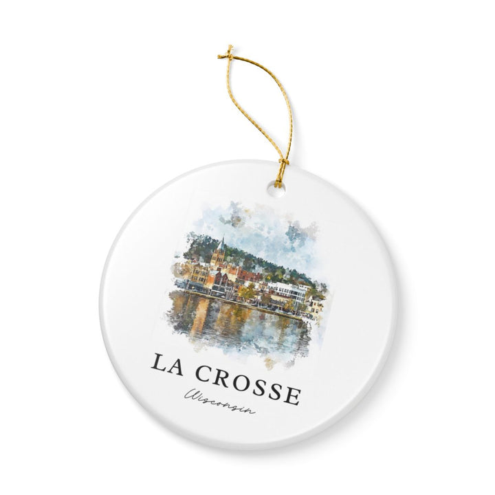 La Crosse Wisconsin Ornament: Unique La Crosse Souvenir, La Crosse Wisconsin Xmas Decor, and Authentic La Crosse Gift