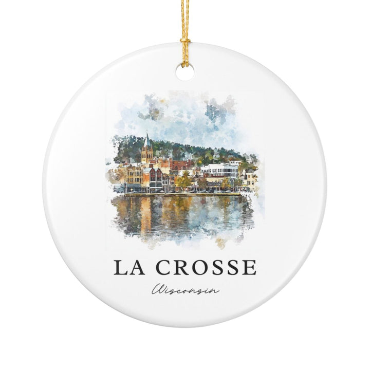 La Crosse Wisconsin Ornament: Unique La Crosse Souvenir, La Crosse Wisconsin Xmas Decor, and Authentic La Crosse Gift