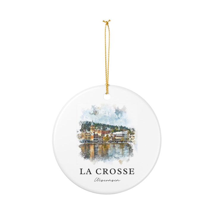 La Crosse Wisconsin Ornament: Unique La Crosse Souvenir, La Crosse Wisconsin Xmas Decor, and Authentic La Crosse Gift