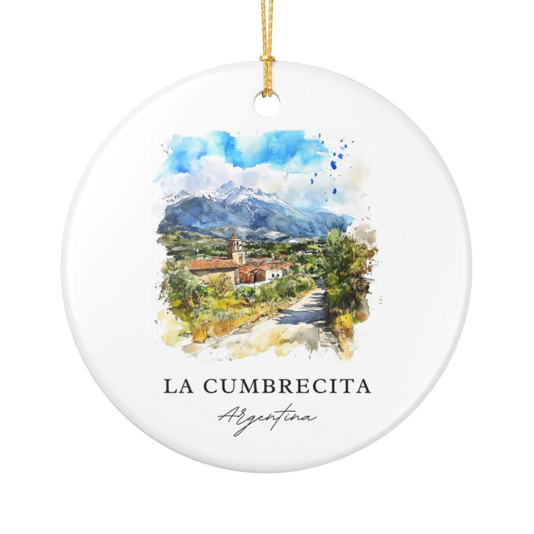 La Cumbrecita Argentina Ornament: Unique La Cumbrecita Souvenir, La Cumbrecita Argentina Xmas Decor, and Authentic La Cumbrecita Gift