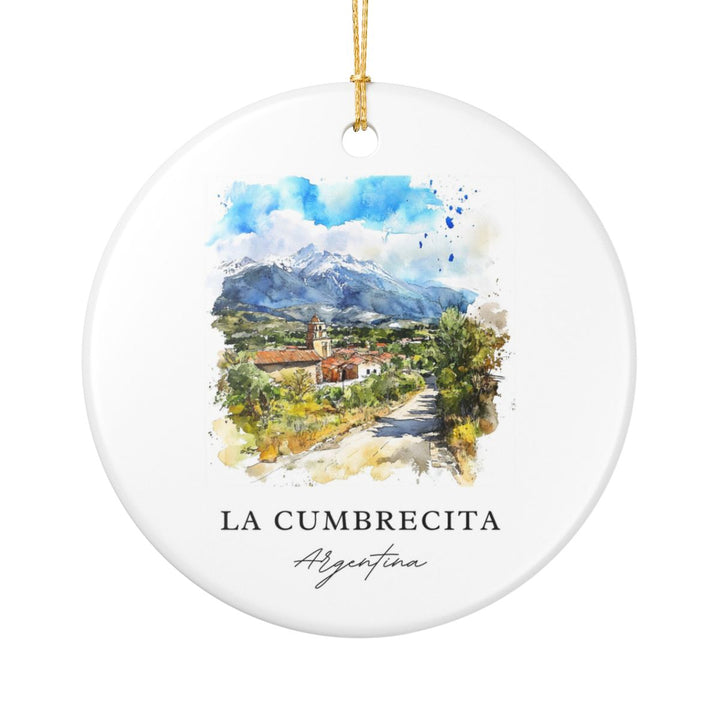 La Cumbrecita Argentina Ornament: Unique La Cumbrecita Souvenir, La Cumbrecita Argentina Xmas Decor, and Authentic La Cumbrecita Gift