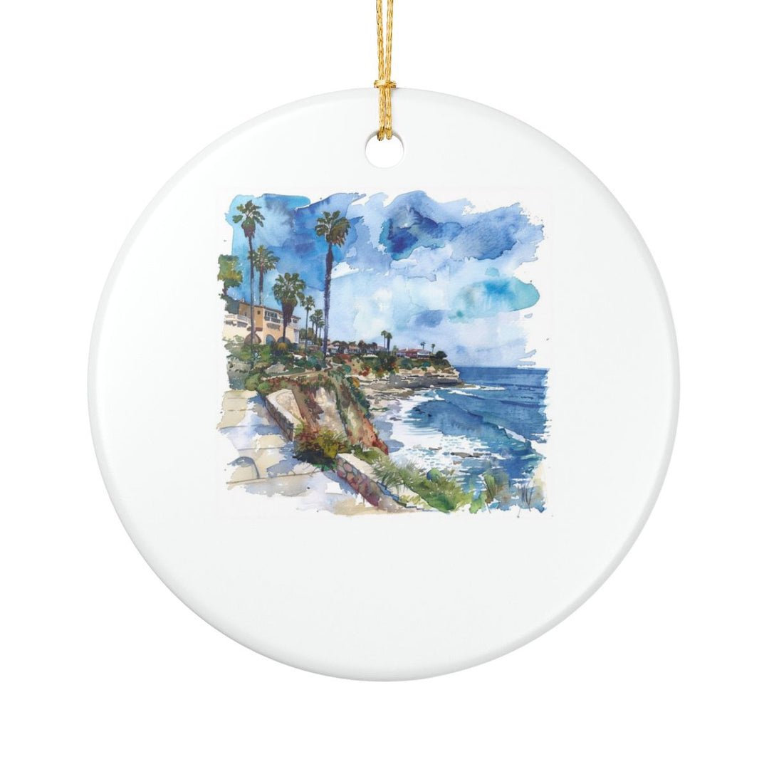 LA Jolla USA Ornament: Unique LA Jolla Souvenir, LA Jolla USA Xmas Decor, and Authentic LA Jolla Gift
