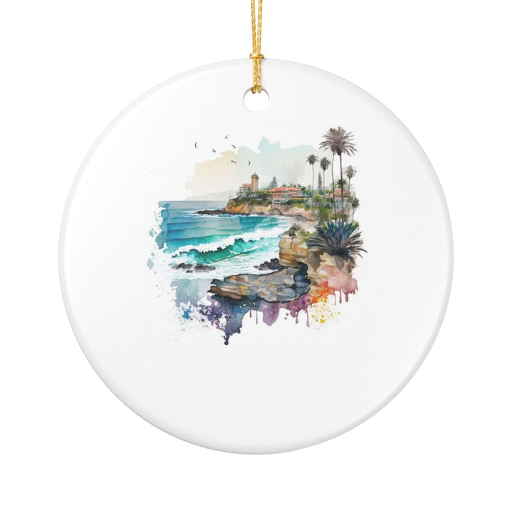 LA Jolla USA Ornament: Unique LA Jolla Souvenir, LA Jolla USA Xmas Decor, and Authentic LA Jolla Gift