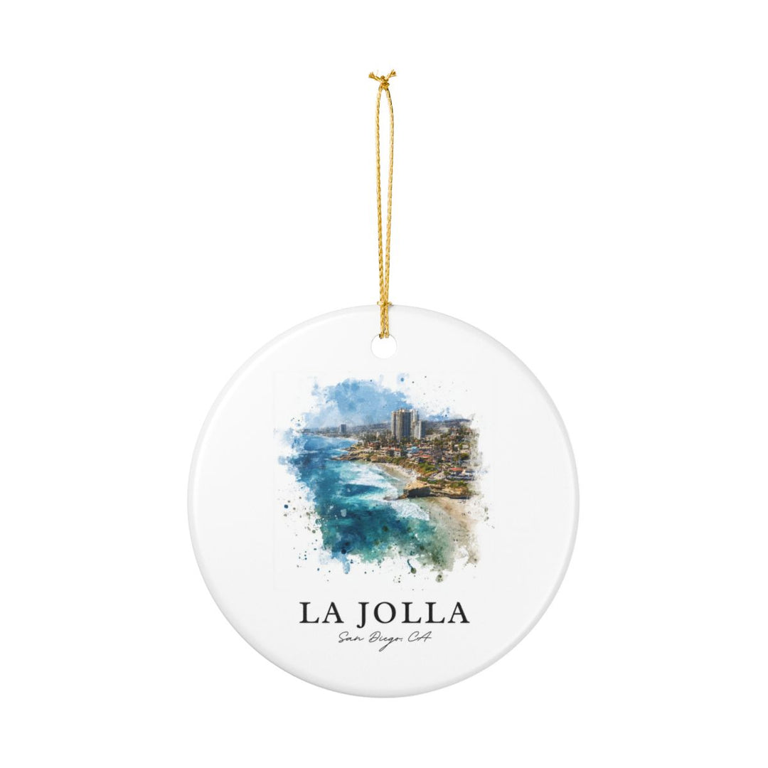 La Jolla San Diego CA Ornament: Unique la Jolla San Diego Souvenir, la Jolla San Diego California Xmas Decor, and Authentic la Jolla San Diego Gift