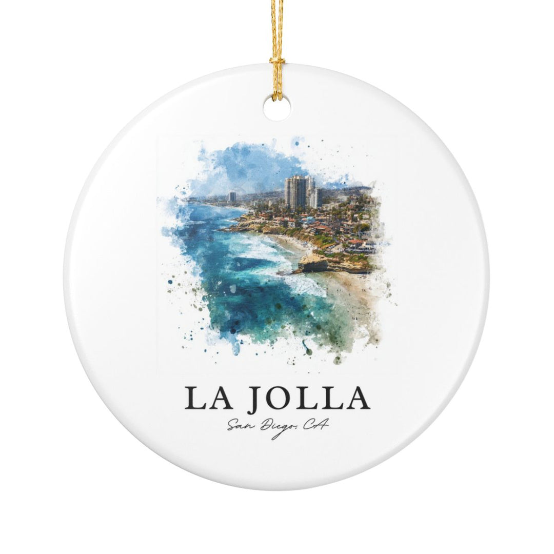La Jolla San Diego CA Ornament: Unique la Jolla San Diego Souvenir, la Jolla San Diego California Xmas Decor, and Authentic la Jolla San Diego Gift