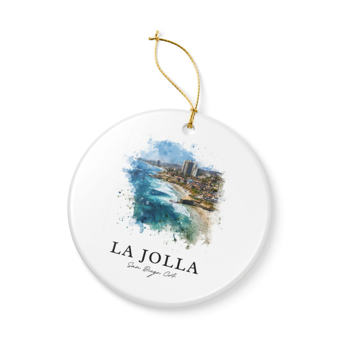 La Jolla San Diego CA Ornament: Unique la Jolla San Diego Souvenir, la Jolla San Diego California Xmas Decor, and Authentic la Jolla San Diego Gift