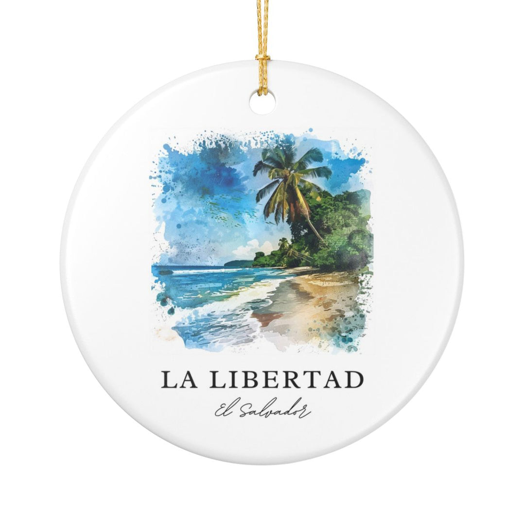 La Libertad El Salvador Ornament: Unique la Libertad El Salvador Souvenir, la Libertad El Salvador Xmas Decor