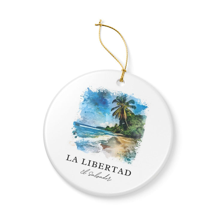 La Libertad El Salvador Ornament: Unique la Libertad El Salvador Souvenir, la Libertad El Salvador Xmas Decor