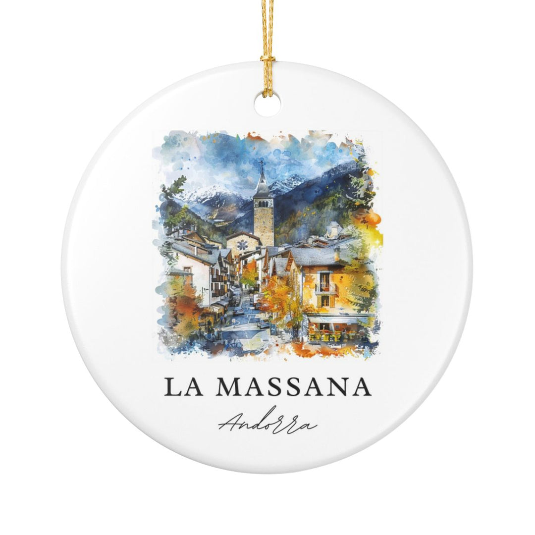 La Massana Andorra Ornament: Unique La Massana Souvenir, La Massana Andorra Xmas Decor, and Authentic La Massana Gift