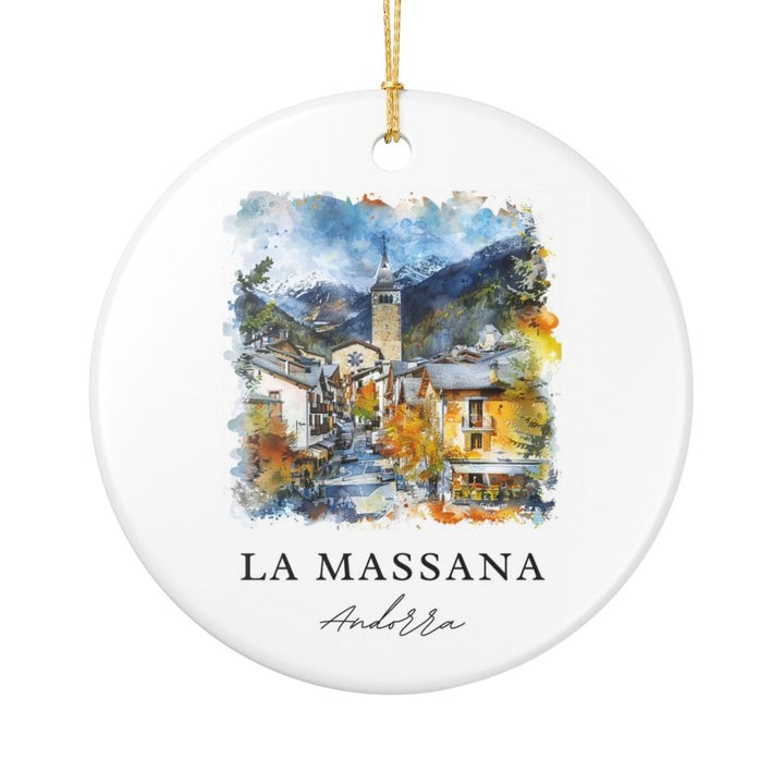 La Massana Andorra Ornament: Unique La Massana Souvenir, La Massana Andorra Xmas Decor, and Authentic La Massana Gift