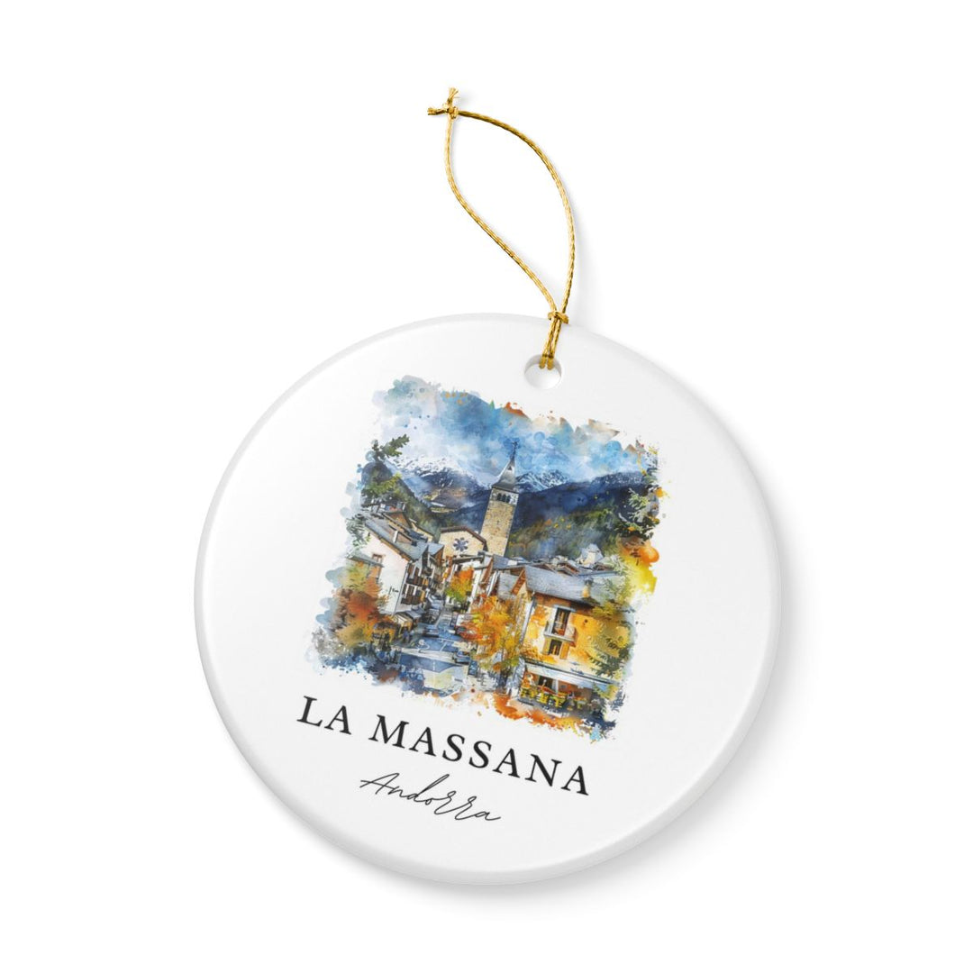 La Massana Andorra Ornament: Unique La Massana Souvenir, La Massana Andorra Xmas Decor, and Authentic La Massana Gift