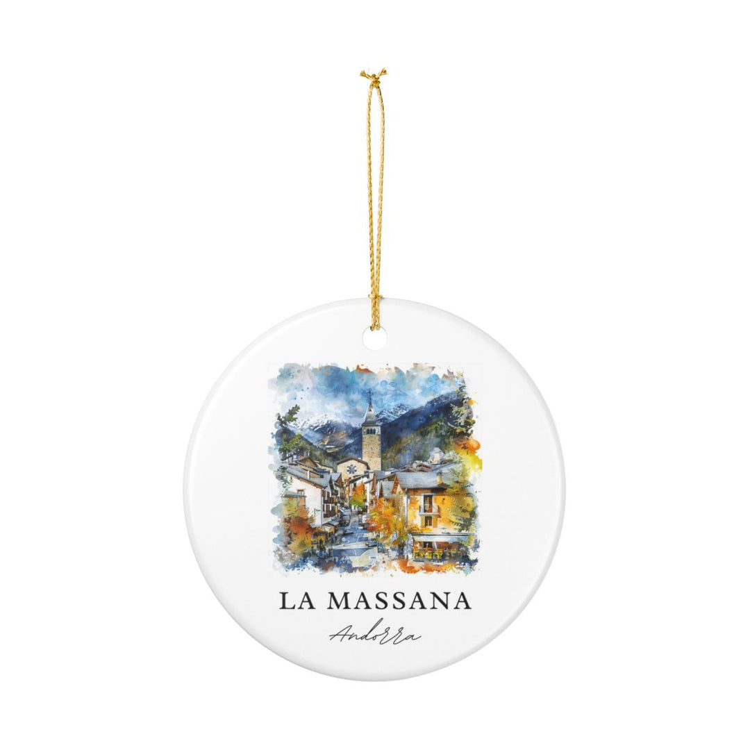 La Massana Andorra Ornament: Unique La Massana Souvenir, La Massana Andorra Xmas Decor, and Authentic La Massana Gift