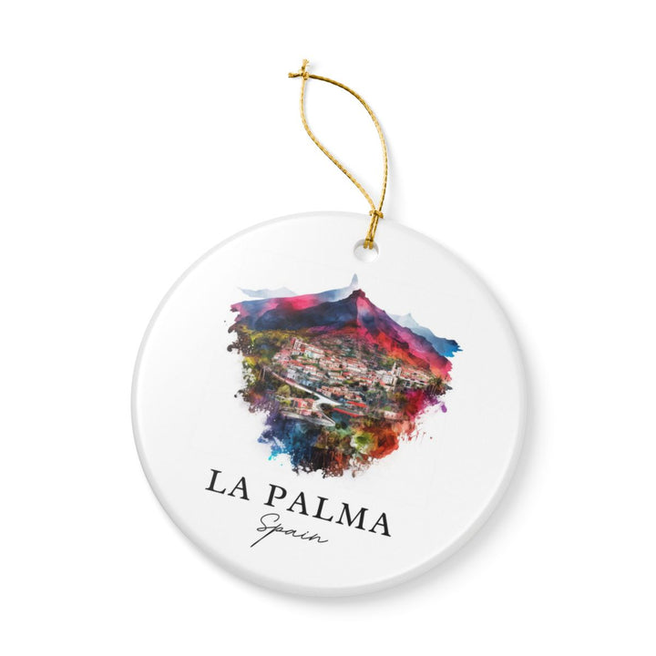 La Palma Spain Ornament: Unique La Palma Souvenir, La Palma Spain Xmas Decor, and Authentic La Palma Gift