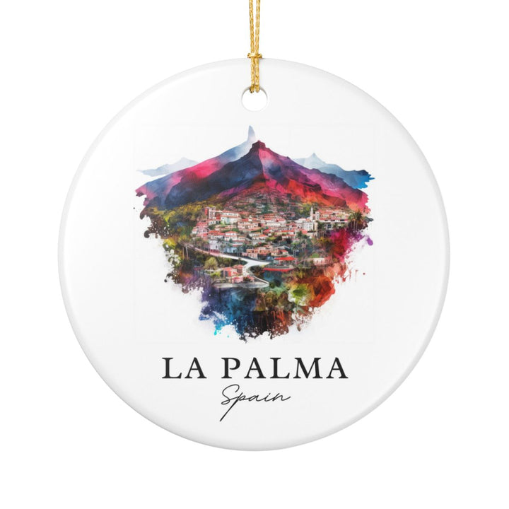 La Palma Spain Ornament: Unique La Palma Souvenir, La Palma Spain Xmas Decor, and Authentic La Palma Gift