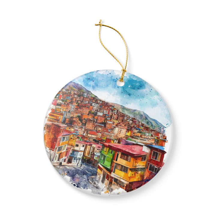 La Paz Bolivia Ornament: Unique La Paz Souvenir, La Paz Bolivia Xmas Decor, and Authentic La Paz Gift