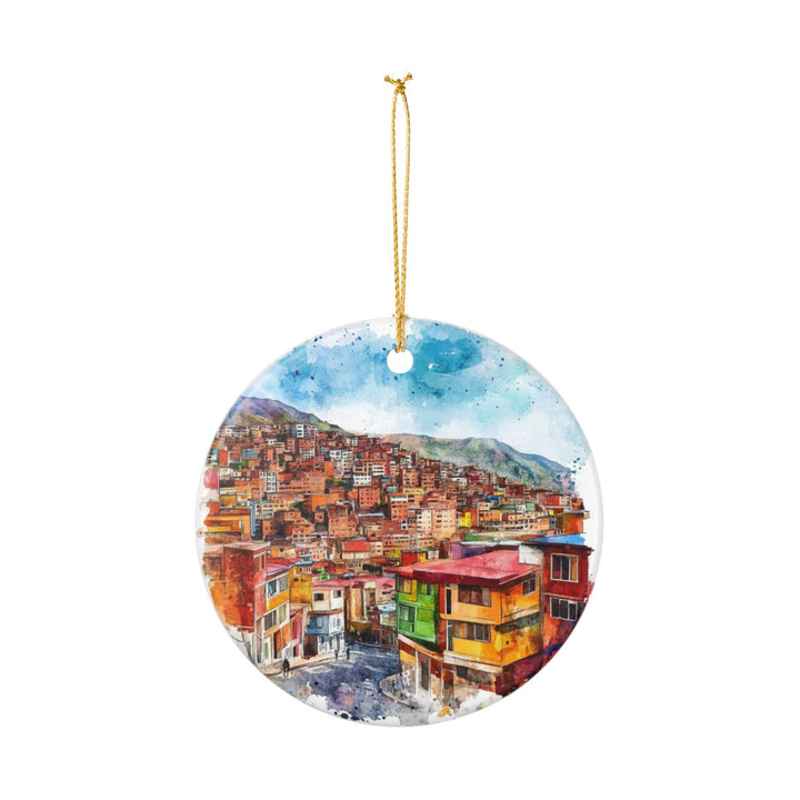 La Paz Bolivia Ornament: Unique La Paz Souvenir, La Paz Bolivia Xmas Decor, and Authentic La Paz Gift