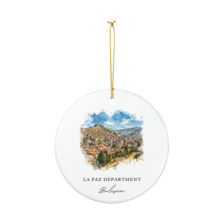La Paz Department Bolivia Ornament: Unique La Paz Department Souvenir, La Paz Department Bolivia Xmas Decor, and Authentic La Paz Department Gift
