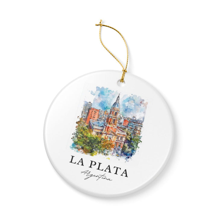 LA Plata Argentina Ornament: Unique LA Plata Argentina Souvenir, LA Plata Argentina Xmas Decor, and Authentic LA Plata Argentina Gift
