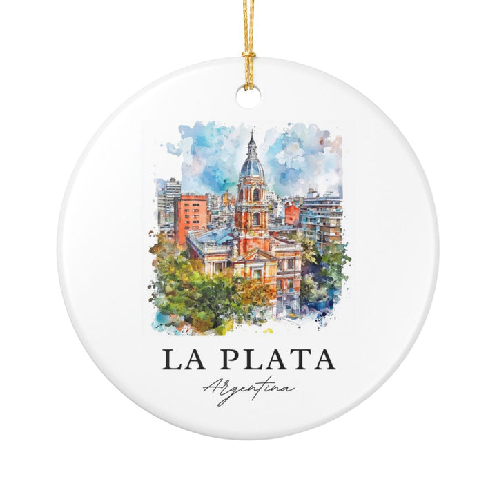 LA Plata Argentina Ornament: Unique LA Plata Argentina Souvenir, LA Plata Argentina Xmas Decor, and Authentic LA Plata Argentina Gift