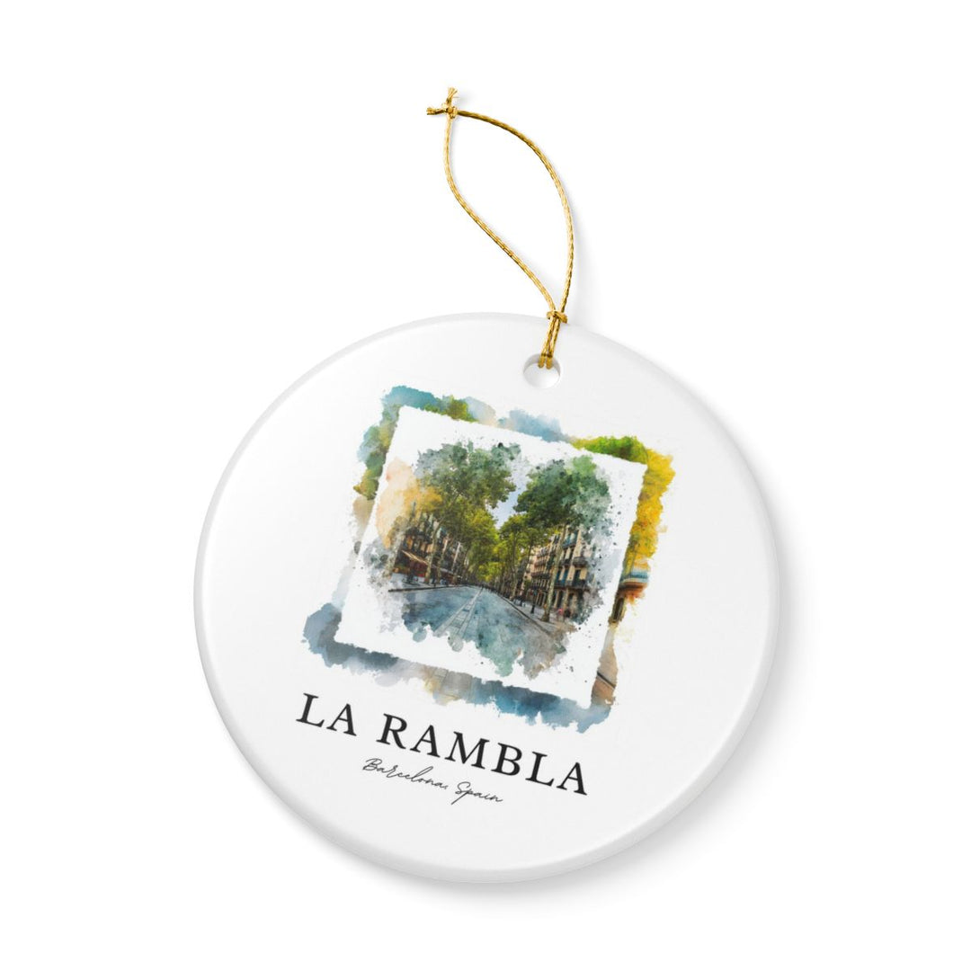 La Rambla Spain Ornament: Unique la Rambla Souvenir, la Rambla Spain Xmas Decor, and Authentic la Rambla Gift