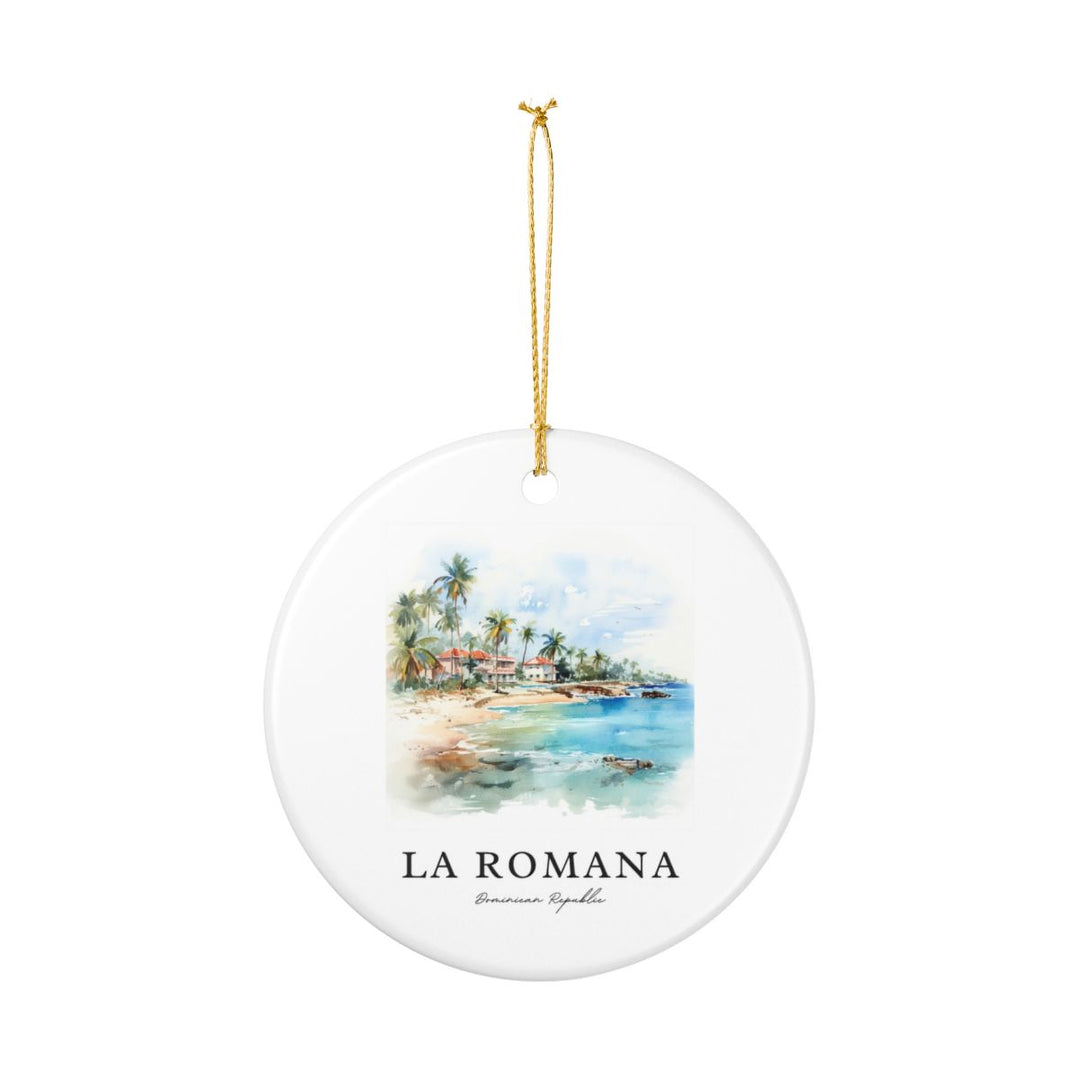 La Romana Dominican Republic Ornament: Unique la Romana Dominican Republic Souvenir, la Romana Dominican Republic Xmas Decor