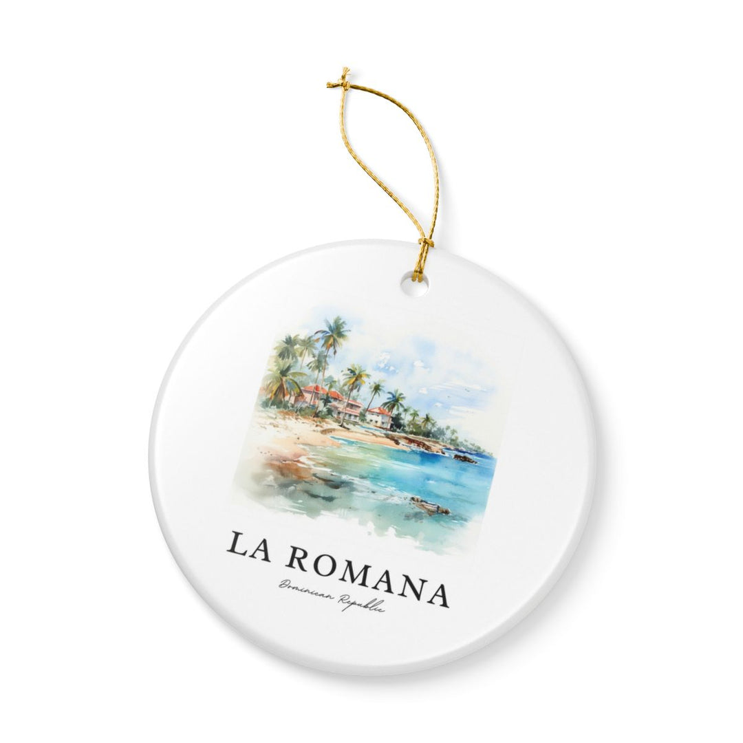 La Romana Dominican Republic Ornament: Unique la Romana Dominican Republic Souvenir, la Romana Dominican Republic Xmas Decor