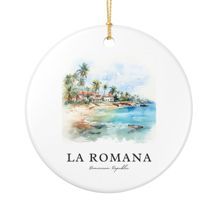 La Romana Dominican Republic Ornament: Unique la Romana Dominican Republic Souvenir, la Romana Dominican Republic Xmas Decor