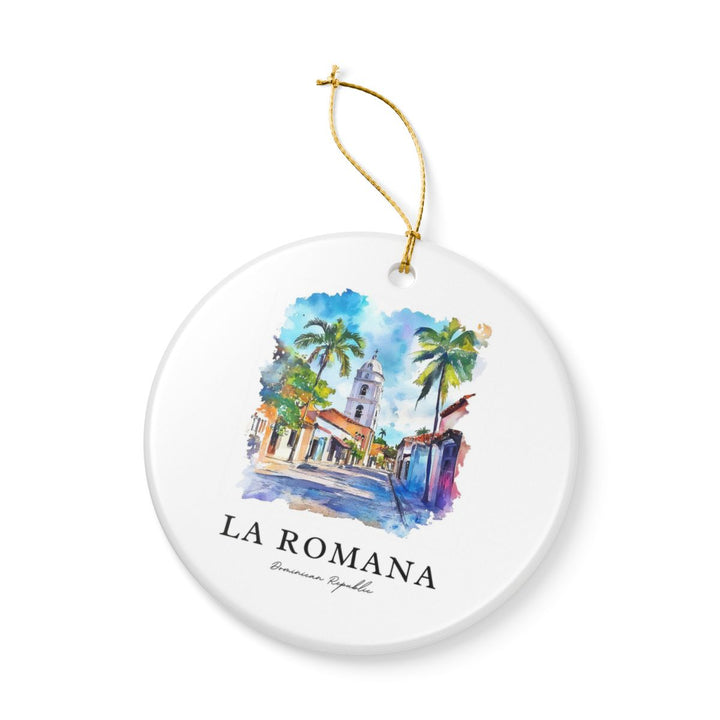La Romana Dominican Republic Ornament: Unique la Romana Dominican Republic Souvenir, la Romana Dominican Republic Xmas Decor