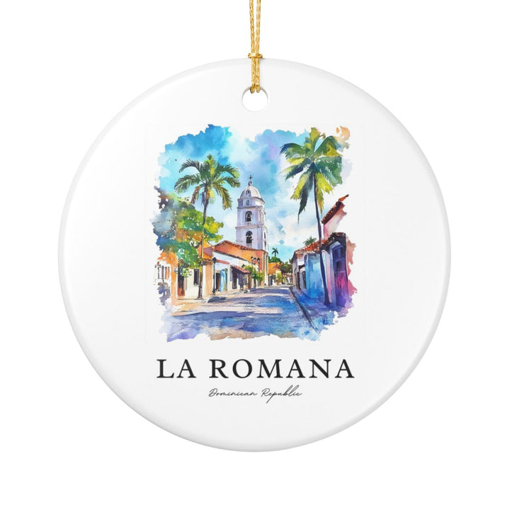 La Romana Dominican Republic Ornament: Unique la Romana Dominican Republic Souvenir, la Romana Dominican Republic Xmas Decor