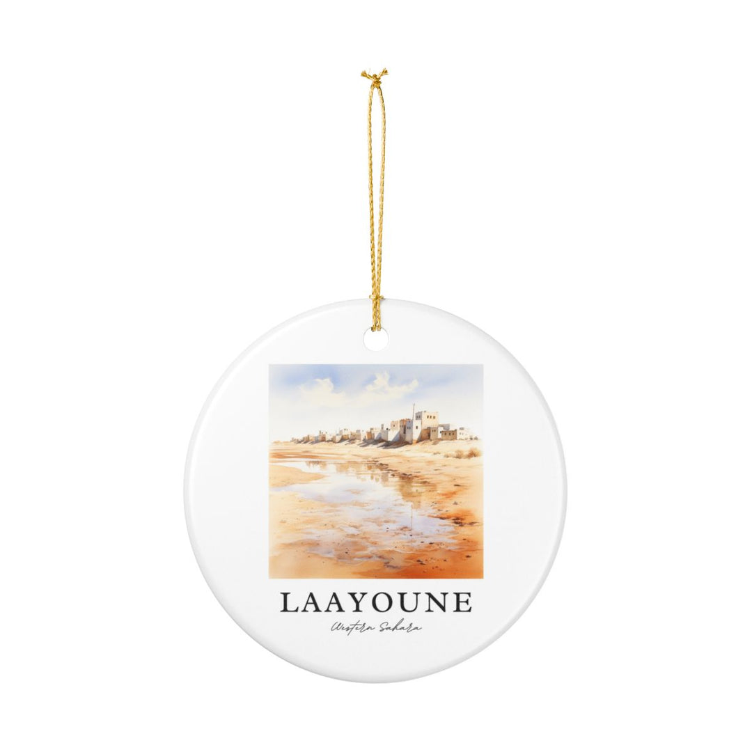 Laayoune Western Sahara Ornament: Unique Laayoune Western Sahara Souvenir, Laayoune Western Sahara Xmas Decor