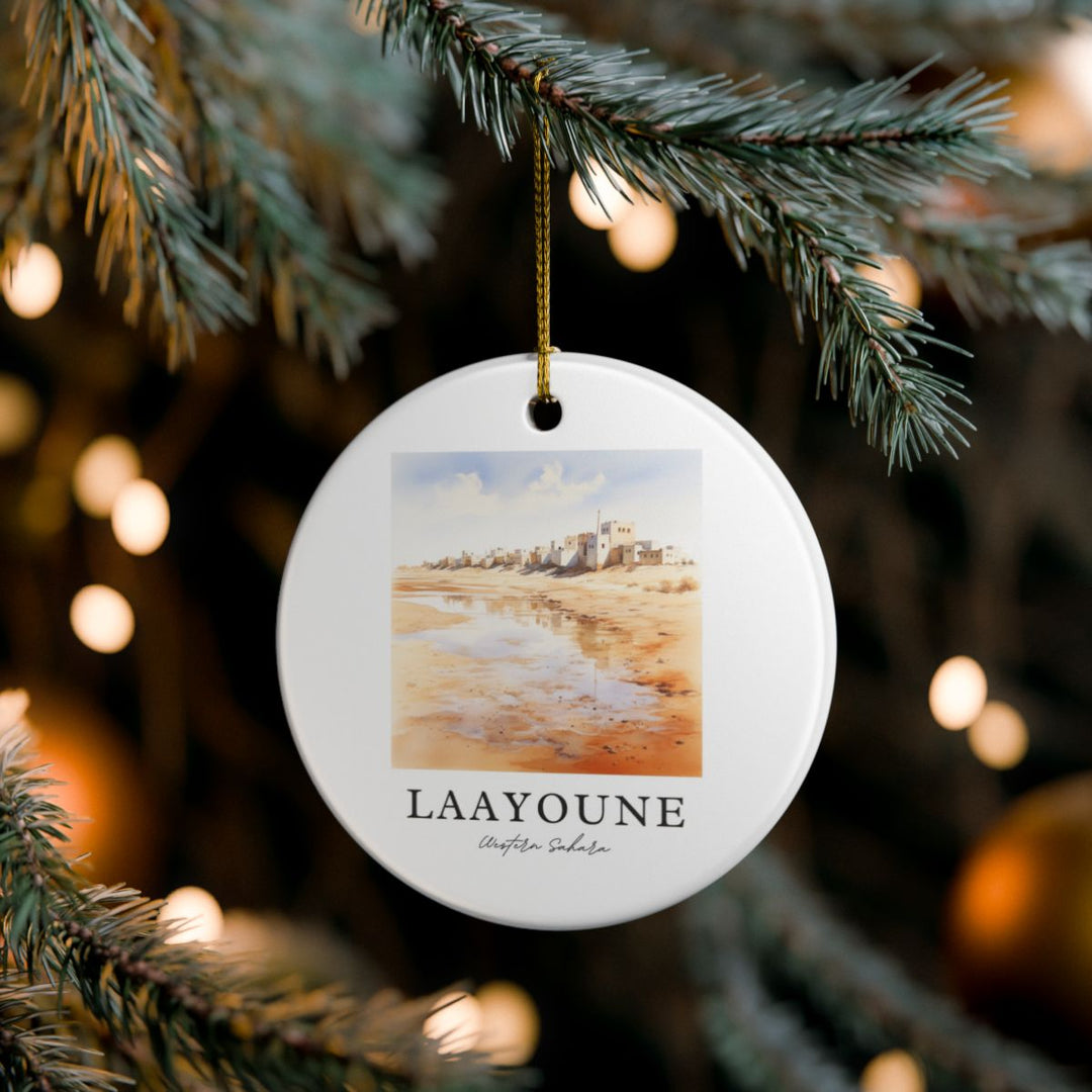 Laayoune Western Sahara Ornament: Unique Laayoune Western Sahara Souvenir, Laayoune Western Sahara Xmas Decor