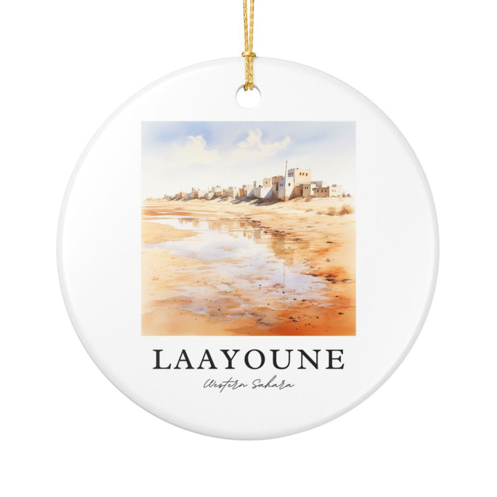 Laayoune Western Sahara Ornament: Unique Laayoune Western Sahara Souvenir, Laayoune Western Sahara Xmas Decor