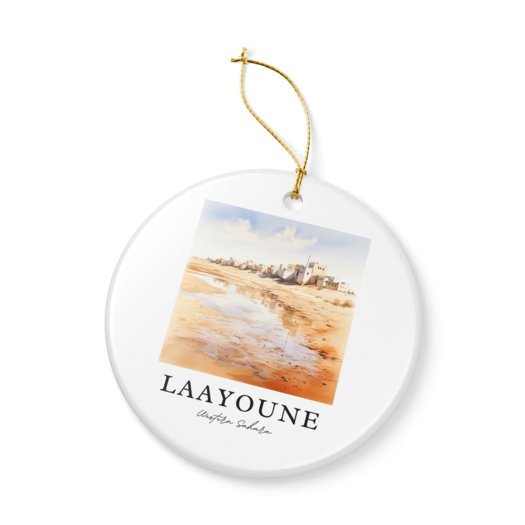 Laayoune Western Sahara Ornament: Unique Laayoune Western Sahara Souvenir, Laayoune Western Sahara Xmas Decor