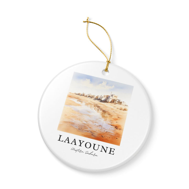 Laayoune Western Sahara Ornament: Unique Laayoune Western Sahara Souvenir, Laayoune Western Sahara Xmas Decor