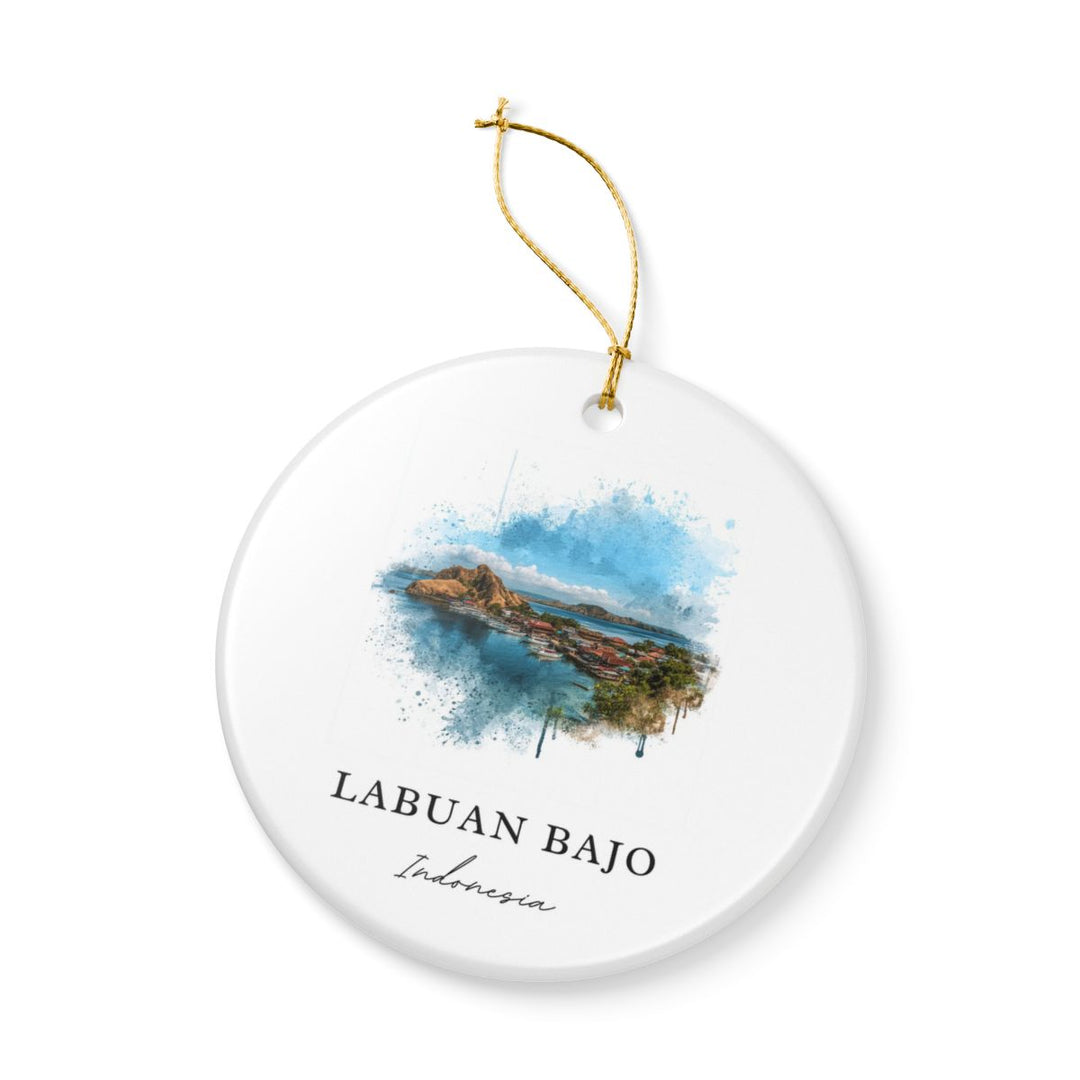 Labuan Bajo Indonesia Ornament: Unique Labuan Bajo Souvenir, Labuan Bajo Indonesia Xmas Decor, and Authentic Labuan Bajo Gift