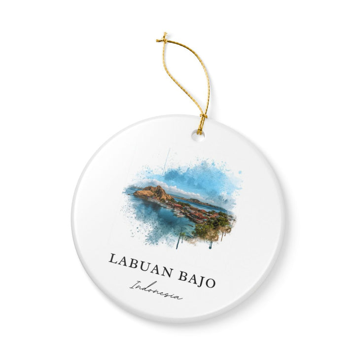 Labuan Bajo Indonesia Ornament: Unique Labuan Bajo Souvenir, Labuan Bajo Indonesia Xmas Decor, and Authentic Labuan Bajo Gift