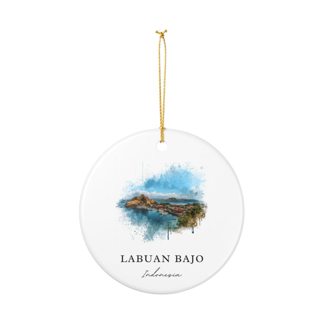 Labuan Bajo Indonesia Ornament: Unique Labuan Bajo Souvenir, Labuan Bajo Indonesia Xmas Decor, and Authentic Labuan Bajo Gift