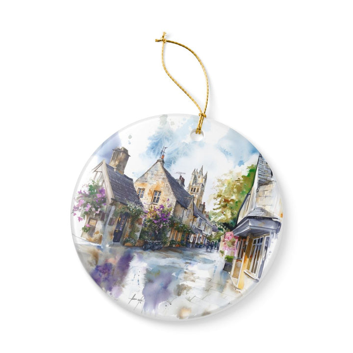 Lacock England Ornament: Unique Lacock Souvenir, Lacock England Xmas Decor, and Authentic Lacock Gift