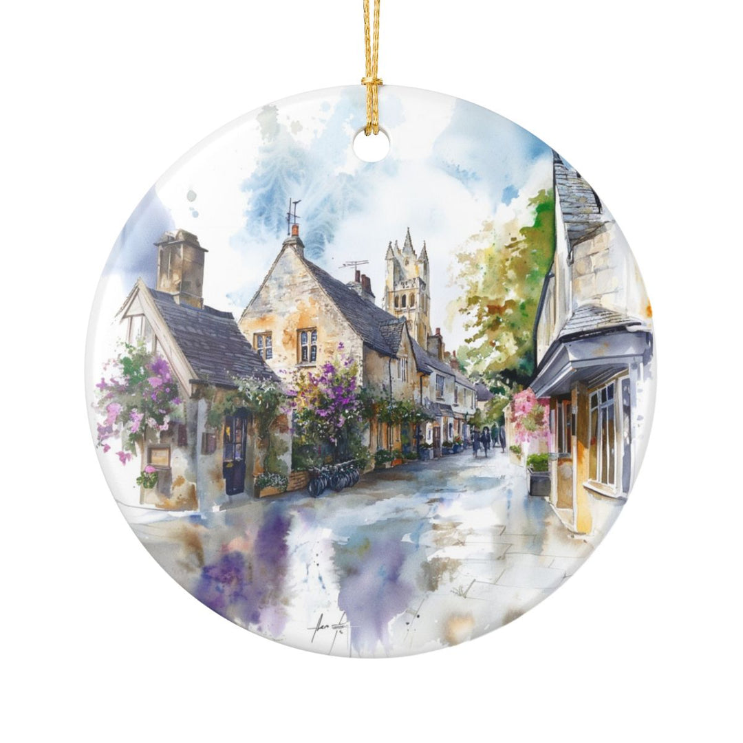 Lacock England Ornament: Unique Lacock Souvenir, Lacock England Xmas Decor, and Authentic Lacock Gift