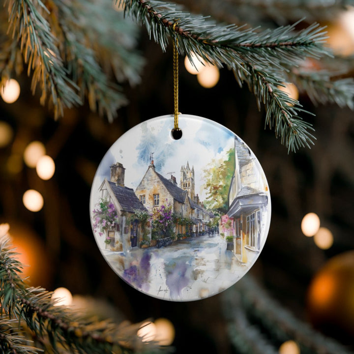 Lacock England Ornament: Unique Lacock Souvenir, Lacock England Xmas Decor, and Authentic Lacock Gift