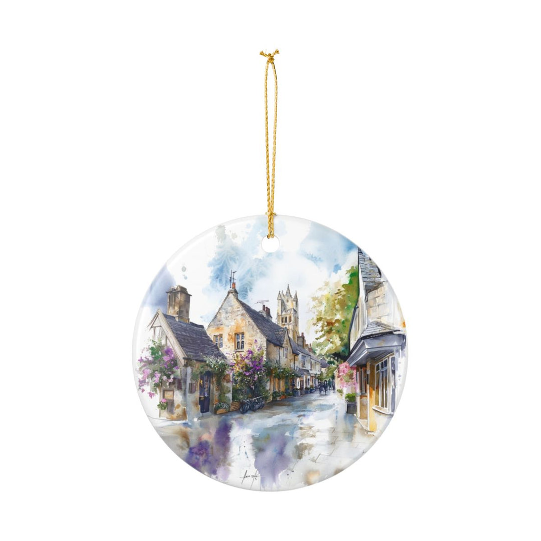 Lacock England Ornament: Unique Lacock Souvenir, Lacock England Xmas Decor, and Authentic Lacock Gift