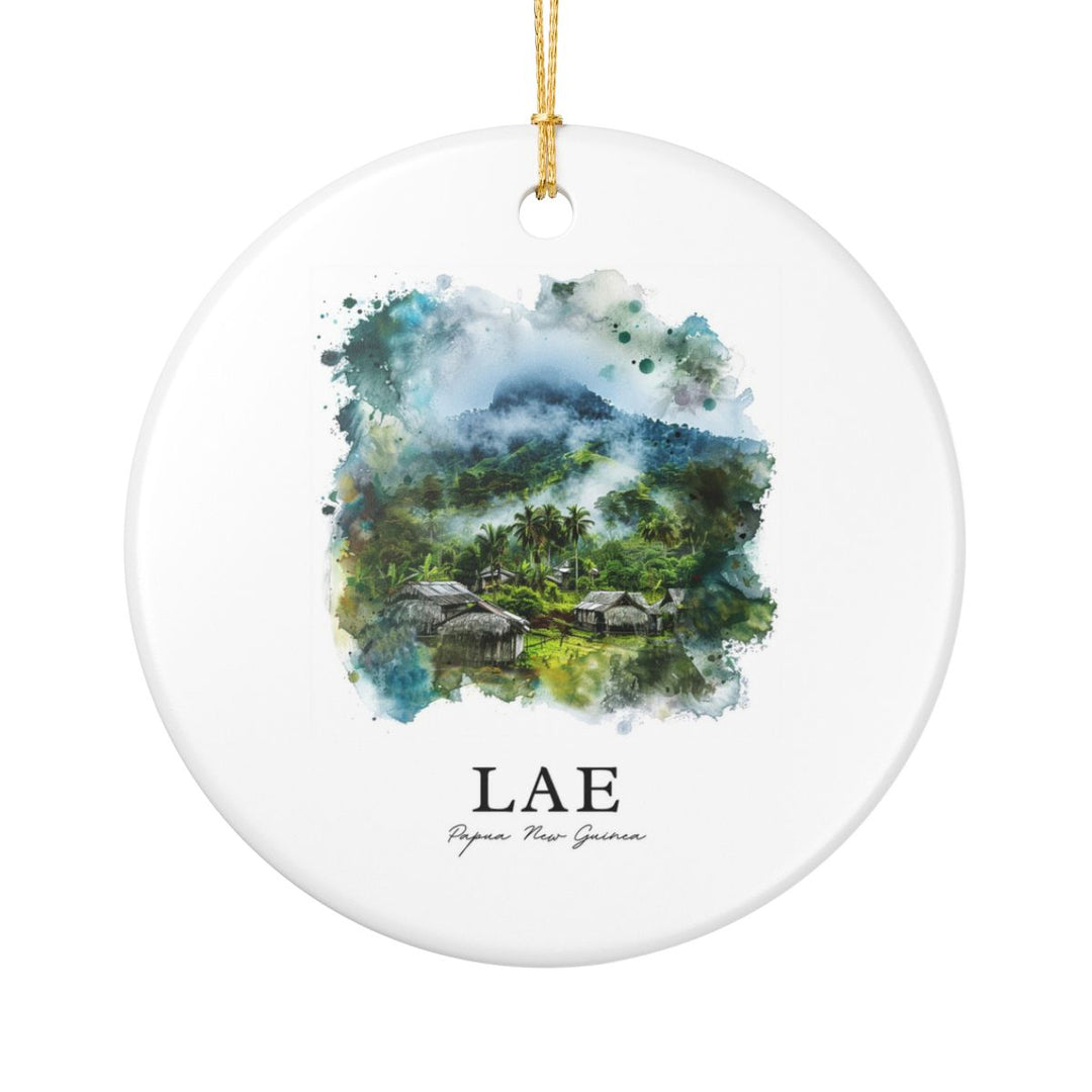 Lae Papua New Guinea Ornament: Unique Lae Papua New Guinea Souvenir, Lae Papua New Guinea Xmas Decor, and Authentic Lae Papua New Guinea Gift