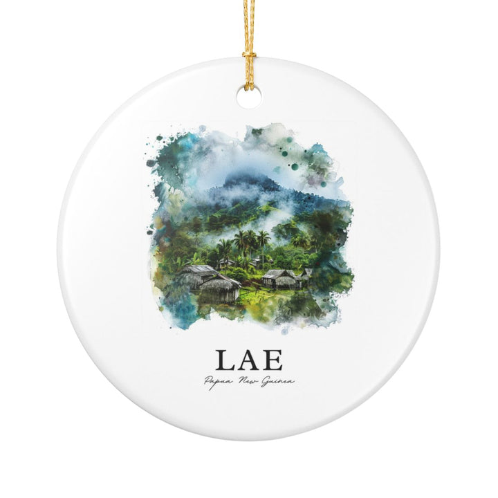 Lae Papua New Guinea Ornament: Unique Lae Papua New Guinea Souvenir, Lae Papua New Guinea Xmas Decor, and Authentic Lae Papua New Guinea Gift