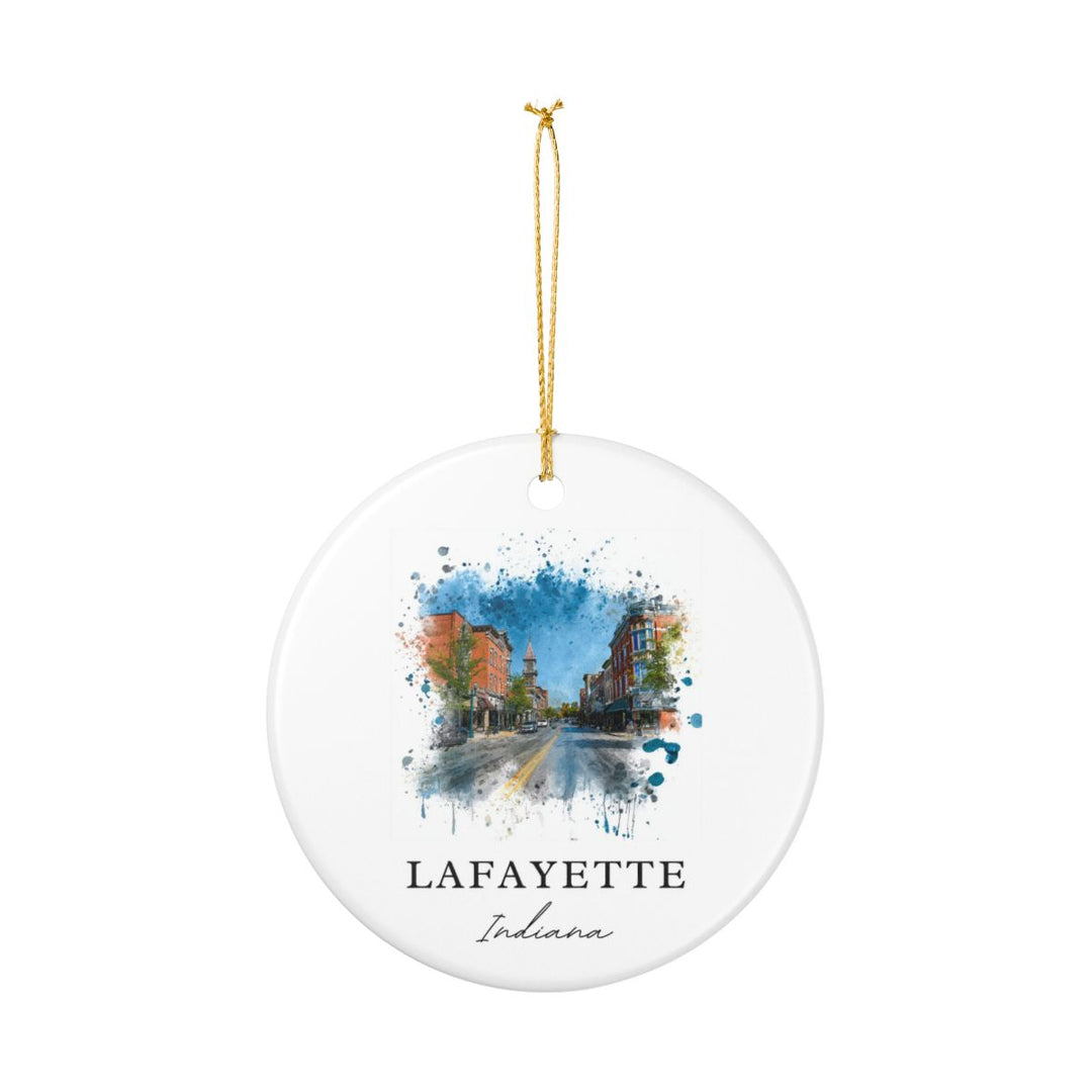 Lafayette Indiana A Ornament: Unique Lafayette Indiana A Souvenir, Lafayette Indiana A Xmas Decor, and Authentic Lafayette Indiana A Gift