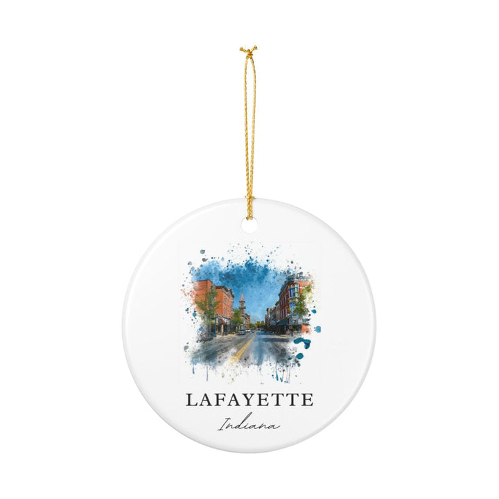 Lafayette Indiana A Ornament: Unique Lafayette Indiana A Souvenir, Lafayette Indiana A Xmas Decor, and Authentic Lafayette Indiana A Gift