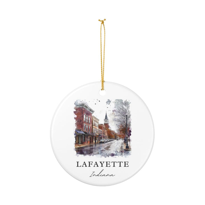 Lafayette Indiana Ornament: Unique Lafayette Indiana Souvenir, Lafayette Indiana Xmas Decor, and Authentic Lafayette Indiana Gift